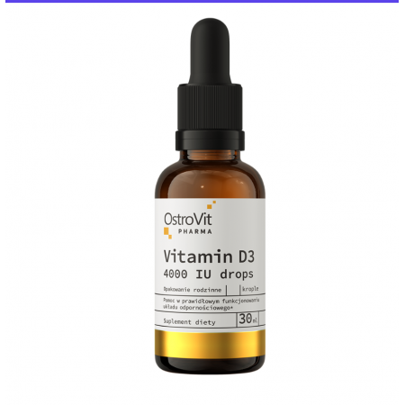 OstroVit Pharma Vitamin D3 4000 IU Drops krople - 30 ml