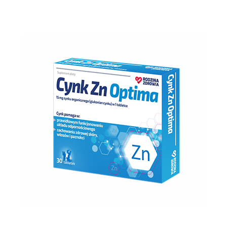 Rodzina Zdrowia Cynk Zn Optima tabl. 30tab