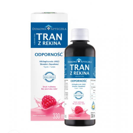 Domowa Apteczka Tran z rekina smak malinowy 330 ml