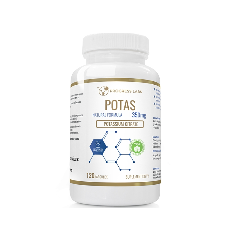 Potas 350 mg kapsułki - 120 kaps. Potas 350 mg kapsułki - 120 kaps.