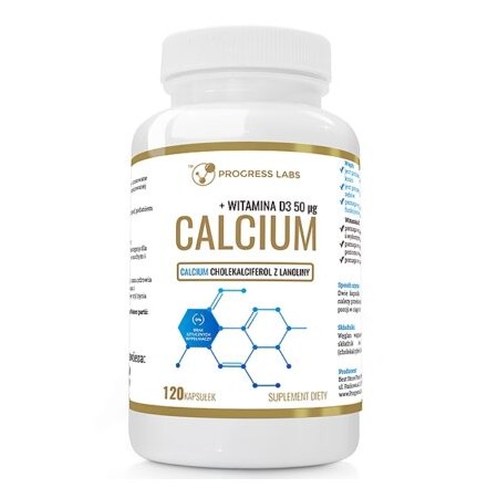 Calcium + Witamina D3 kapsułki - 120 kaps.