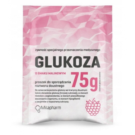 Glukoza o smaku malinowym proszek do sporządzania roztworu