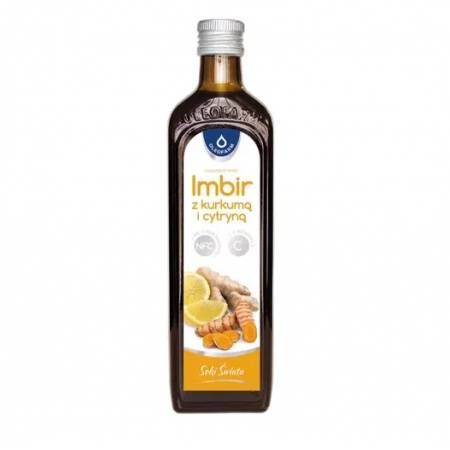 Imbir Z Kurkumą I Cytryną z witaminą C płyn - 490 ml