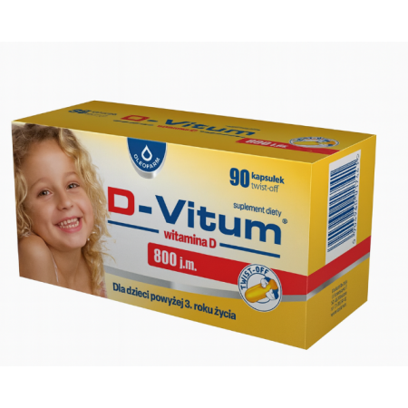 D-Vitum witamina D 800 j.m. kapsułki twist off D-Vitum witamina D 800 j.m. kapsułki twist off
