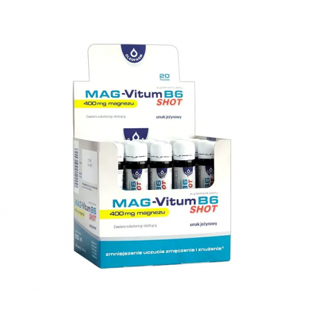Mag-Vitum B6 shot płyn - 20 fiol. po 25 ml