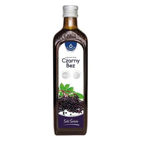 Czarny Bez - sok z czarnego bzu z witaminą C, 490 ml