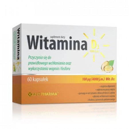 Alg Pharma Witamina D3 4000 j.m., 60 kaps. Alg Pharma Witamina D3 4000 j.m., 60 kaps.