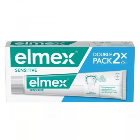 Elmex Sensitive, pasta do zębów, 2 x 75 ml Elmex Sensitive, pasta do zębów, 2 x 75 ml