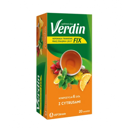 Verdin Fix z cytrusami susz - 20 sasz.