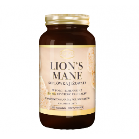 Lion's Mane - Soplówka Jeżowata 530mg ekstraktu 100kps VEGAN