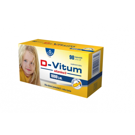 D-Vitum witamina D 1000 j.m., 90 kapsułek