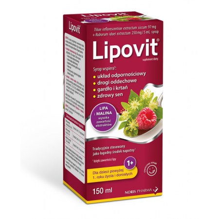 Lipovit Lipa I Malina Syrop 150ml