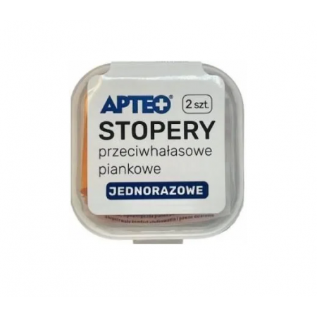 Apteo Stopery przeciwhałasowe piankowe jednorazowe - - 2 szt.