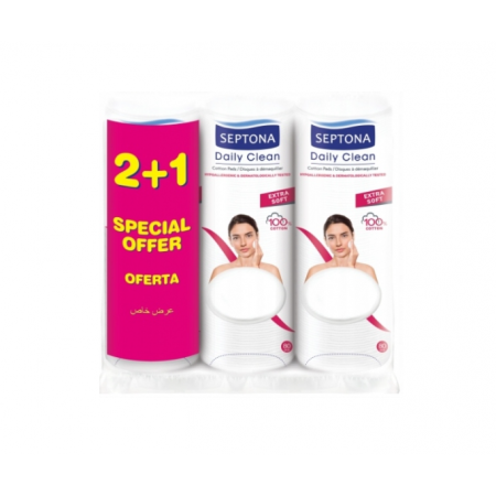 SEPTONA bardzo miękke Płatki bawełniane w ofercie 2+1 - - 3 op.