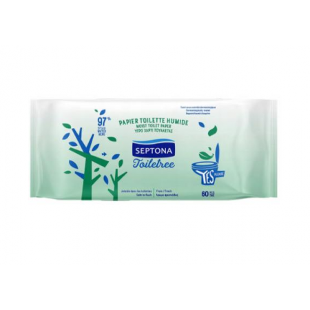 SEPTONA nawilżany Papier toaletowy - - 60 szt. (rolka)