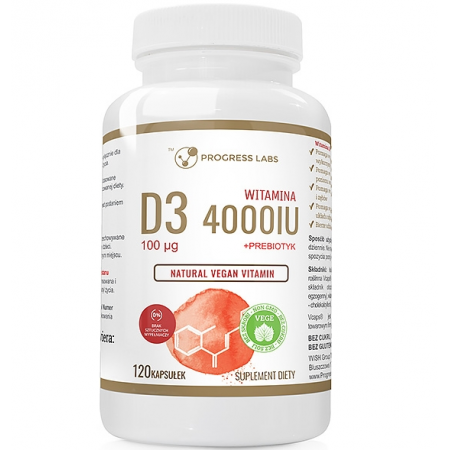 Witamina D3 4000IU 100mcg + Prebiotyk Natural Vegan Vitamin