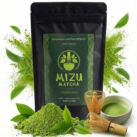 MIZU Matcha Codzienna 100 g-Japońska Herbata, Pierwszy-Drugi