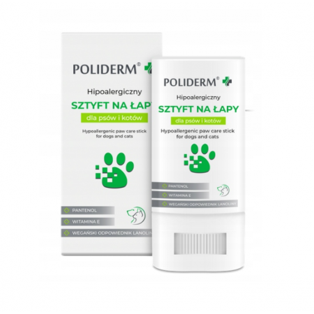POLIDERM hipoalergiczny sztyft do łap 14,5g