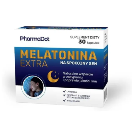 Melatonina Extra kapsułki twarde - 30 kaps.