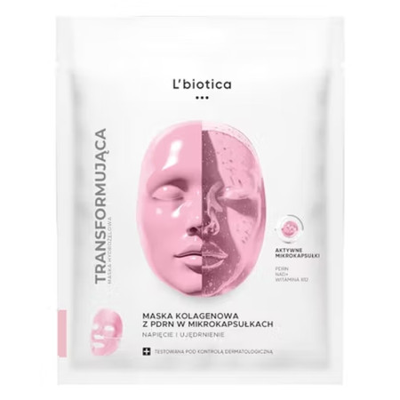LBIOTICA MIKROKAPSUŁKI HYDROŻELOWA MASKA TWARZ PDRN 1 SZT