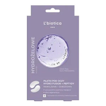 LBIOTICA PGA HYDRO FUSION HYDROŻELOWE PŁATKI POD OCZY Z