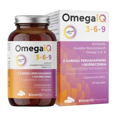 BioceriQ OmegaiQ 3-6-9 1200 mg kapsułki miękkie - 90 kaps.
