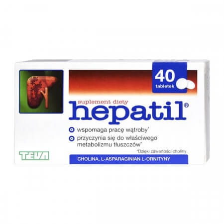Hepatil 0,15 g, 40 tabletek