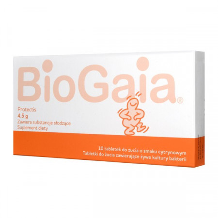 BioGaia probiotyczna 10 tabletek do żucia (data ważności