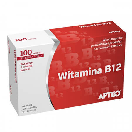 Witamina B12 FORTE APTEO 30 kapsułek