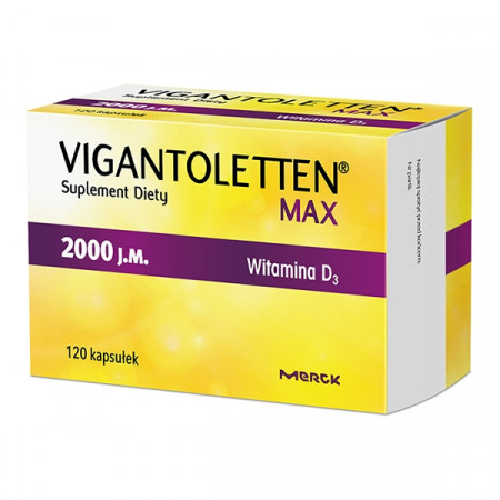 Vigantoletten Max witamina D3 2000j.m. 120 kapsułek (data