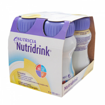 Nutridrink o smaku waniliowym, 4x125ml