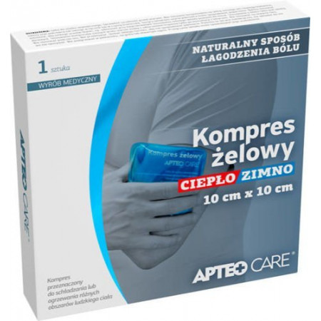 APTEO Care Kompres żelowy ciepło/zimno 10cm x 10cm,1 sztuka