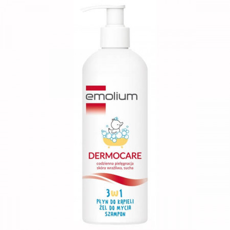 EMOLIUM DERMOCARE 3w1 Płyn/żel/szam. 400ml