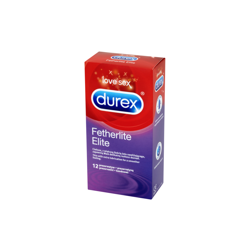 Durex Fetherlite Elite,prezerwatywy ultracienkie,12 sztuk
