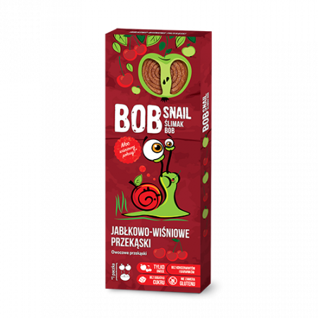 BOB SNAIL Przekąski jabłkowo-wiśniowe 30g