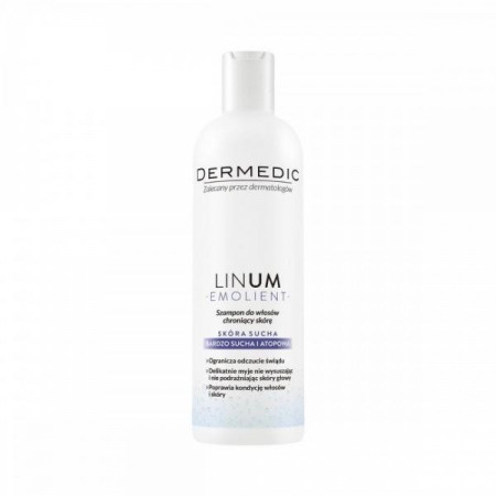 Dermedic Emolient Linum, szampon, na atopowe zapalenie skóry