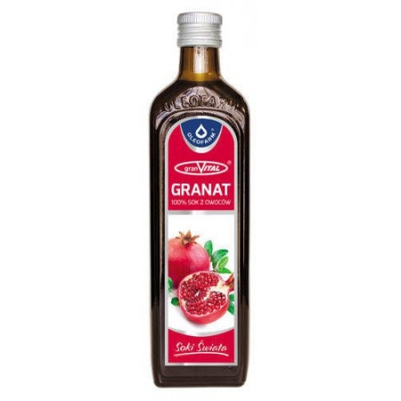 Sok z owoców granatu, granVital, 490 ml
