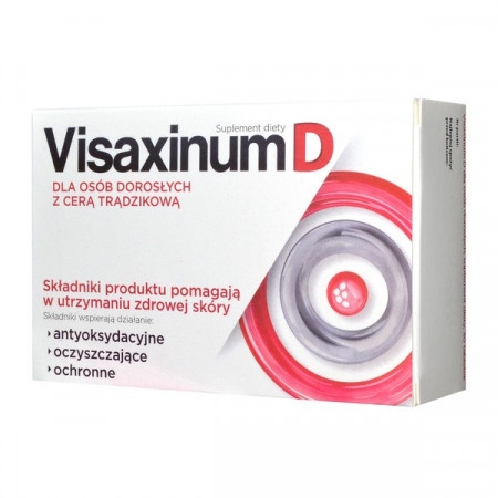 Visaxinum D dla osób dorosłych z cerą trądzikową, tabletki